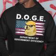 Doge 政府効率省 トランプ柴犬 パーカー 面白い贈り物