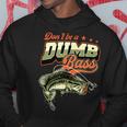 Don't Be A Dumb Bass 面白いバス釣りジョーク パーカー 面白い贈り物