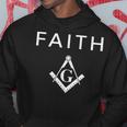 Faith フリーメイソン スクエアとコンパス フリーメイソン パーカー 面白い贈り物
