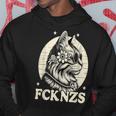 Fck Nzs かわいい猫 パーカー 面白い贈り物