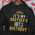 Feliz Es El Cumpleaños Número 18 De Mi Hermano 2007 18 Años Sudadera Regalos divertidos