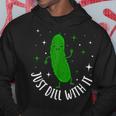 Bun Pickle-Just Dill With It パーカー 面白い贈り物