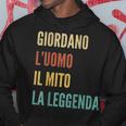 Italian First Name Giordano パーカー 面白い贈り物
