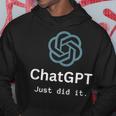 Nerd Chatgpt Just Did It デザイン パーカー 面白い贈り物