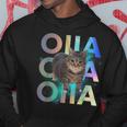 Oiia Oiia 回転する猫 ミーム 面白い ブレイン エセル スペース パーカー 面白い贈り物