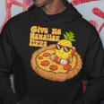 Give Me ハワイアンピザ パイナップル ピザ愛好家 ハワイアンピザ パーカー 面白い贈り物