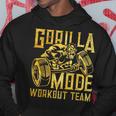 Gorilla Mode ワークアウト チーム ダンベル ビースト ジム フィットネス ゴールド パーカー 面白い贈り物