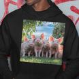 Grupo Lindos Cerditos De Lauerte Cerdos Felices Familia Sudadera Regalos divertidos