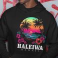 Haleiwa ハワイ ハワイアン ハイビスカス 花 サーファー お土産 パーカー 面白い贈り物