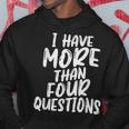 I Have More Four Questions 面白い ハッピー過越祭 キッズ パーカー 面白い贈り物