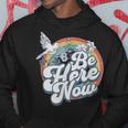 Be Here Now レトロ ヴィンテージ スピリチュアル マインドフルネス パーカー 面白い贈り物