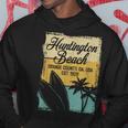 Huntington Beachurf City California アンティーク調サーフィン パーカー 面白い贈り物