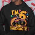 I'm 6 And Crushing It モンスタートラック 誕生日 パーカー 面白い贈り物