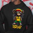 Irie テディベア ジャマイカ ラスタ ルーツ レゲエ パーカー 面白い贈り物