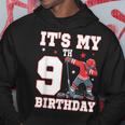 It's My 9Th Birthday 男の子 アイスホッケー ダビング 9歳 パーカー 面白い贈り物