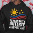 Itand With Duterte フィリピン フィリピン 強い 帰省 パーカー 面白い贈り物