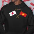 Japanese Flagietnamese Flagベトナムの遺産 ベトナムのルーツ 日本の国旗 ベトナムの国旗 パーカー 面白い贈り物
