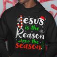 Jesus Is The Reason For Theeason クリスマス 神の信仰 パーカー 面白い贈り物