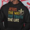 Jesus The Way The Truth The Life クリスチャン 信者 キリスト パーカー 面白い贈り物