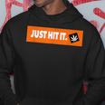Just Hit It 420 マリファナ 大麻 雑草 喫煙 パーカー 面白い贈り物