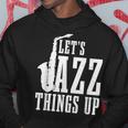 Let's Jazz Things Up 面白いサックス音楽サックスギフト パーカー 面白い贈り物