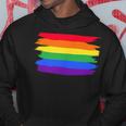 Lgbt ハートにレインボーフラッグ パーカー 面白い贈り物