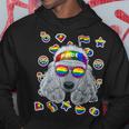 Lgbt プードル ゲイプライド 月 犬 レインボー レズビアン パーカー 面白い贈り物