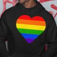 Lgbt レインボー・ハート・フラッグ ゲイ・バイ・ラブ・プライド月間 Lgbtq パーカー 面白い贈り物