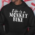 Life Is A Monkey Bike ゴリラバイク 漫画デザイン パーカー 面白い贈り物