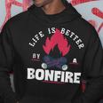 Life Is Better By The Bonfire キャンプファイヤー キャンプ アウトドア ハイカー パーカー 面白い贈り物