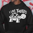 I Like Turtles かわいい 亀 愛 亀 海 動物 好き パーカー 面白い贈り物