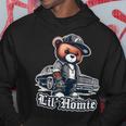 Lil Homie Lowrider かわいいテディベア ヒップホップ ローライダー チカーノ パーカー 面白い贈り物