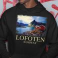 Lofoten ノルウェー キャビン ノルディック フィヨルド ベルゲン オーロラ パーカー 面白い贈り物