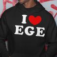 I Love Ege 私は愛する Ege パーカー 面白い贈り物
