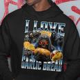 I Love Garlic Bread パーカー 面白い贈り物