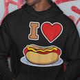 I Love Hot Dog 私はホットドッグを愛している ホットドッグ パーカー 面白い贈り物