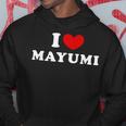 I Love Mayumi 私は愛する Mayumi パーカー 面白い贈り物