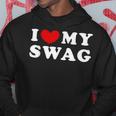 I Love Mywag アイ・ラブ・マイ・スワッグ、アイ・ハート・マイ・スワッグ パーカー 面白い贈り物