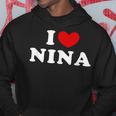 I Love Nina 私は愛する Nina パーカー 面白い贈り物