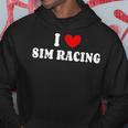 I Loveim Racing ゲームホイールレースシミュレーター シムレーサー パーカー 面白い贈り物