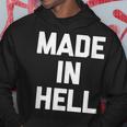 Made In Hell 面白いことわざ皮肉なノベルティ クール パーカー 面白い贈り物