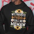 Meemaw ひまわり 好きな人 Call Me Meemaw パーカー 面白い贈り物