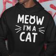 Meow I'm Cat おもしろい子猫好きデザイン パーカー 面白い贈り物