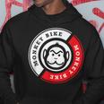 Monkey Bike レッドグラフィック パーカー 面白い贈り物