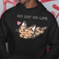 No Cat No Life サビ猫ver 猫好き かわいい パーカー 面白い贈り物