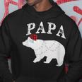 Papa Bear Xmas Buffalo Plaid Lights Matching Family Pajama パーカー 面白い贈り物