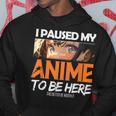 I Paused My Anime Manga Cute Weeb Kawaii Otaku アニメ グッズ パーカー 面白い贈り物