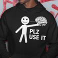 Plz Use Itarcatic Use Your Brain Cynicalays パーカー 面白い贈り物