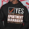 Retro Profession I'm The Apartment Manager パーカー 面白い贈り物