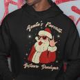 Santa's Favorite ソフトウェア開発者 面白いクリスマスサンタ パーカー 面白い贈り物